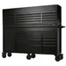 Draper BUNKER 25 Drawer Combined Roller Cabinet and Tool Chest, 72", Black