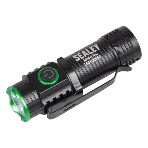 Sealey Super Beam 1000lm Rechargeable SMD LED 10W Pocket Light LED1000SB Sealey - Town Tools 