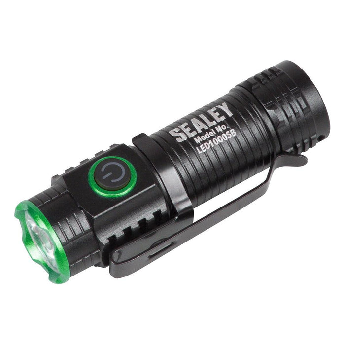 Sealey Super Beam 1000lm Rechargeable SMD LED 10W Pocket Light LED1000SB Sealey - Town Tools 