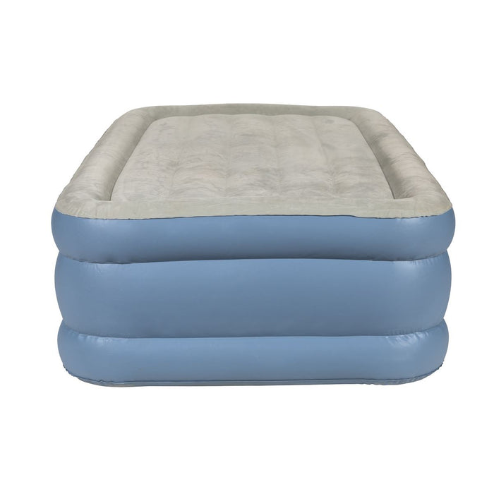 Dellonda Raised Air Bed with Built-in Electric Pump & Storage Bag - Single