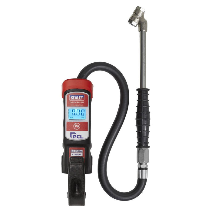 Sealey Premier Anodised Digital Tyre Inflator with Twin Push-On Connector Sealey - Town Tools 