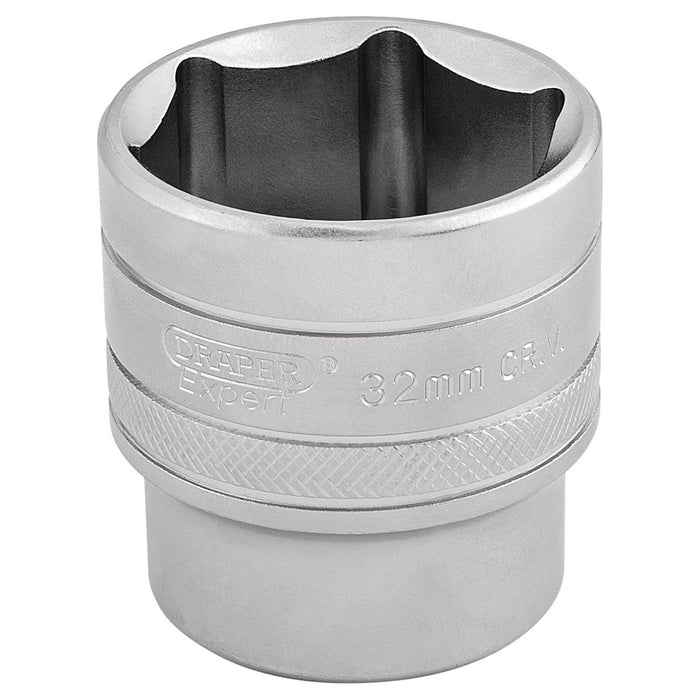 Draper 6 Point Metric Socket, 1/2" Sq. Dr., 32mm 16622 Draper - Town Tools 