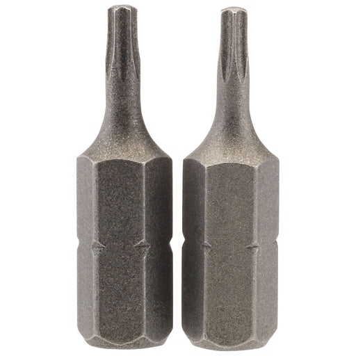 Draper TX-STAR Insert Bit, 1/4" Hex, 25mm Long, T8 (Pack of 2) Draper - Town Tools 