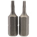 Draper TX-STAR Insert Bit, 1/4" Hex, 25mm Long, T8 (Pack of 2) Draper - Town Tools 