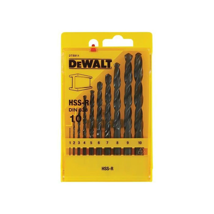 Dewalt Power Tools DT5911 HSS-R Jobber Drill Bit Set, 10 Piece DeWALT Power Tools - Town Tools