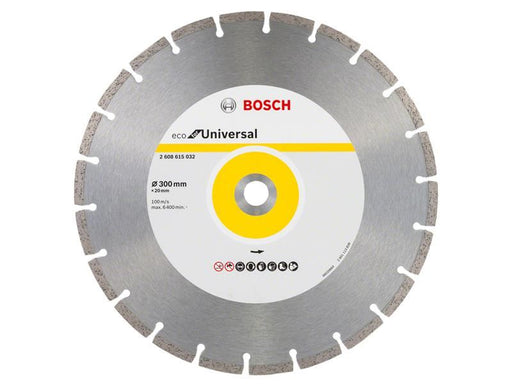 Bosch Powertool Accessories Eco for Universal Segmented Diamond Cutting Disc 300 x 22.23mm Bosch Powertool Accessories - Town Tools