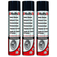 3x Holts Professional Brake & Clutch Cleaner Spray Grime Degreaser Remover 600ml