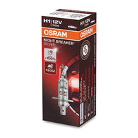 Osram NIGHT BREAKER SILVER H1, +100 percent more brightness, halogen headlamp, 6