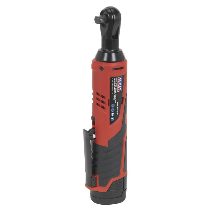 Sealey Cordless Ratchet Wrench 3/8"Sq Drive 12V SV12 Series Body Only CP1202 Sealey - Town Tools 