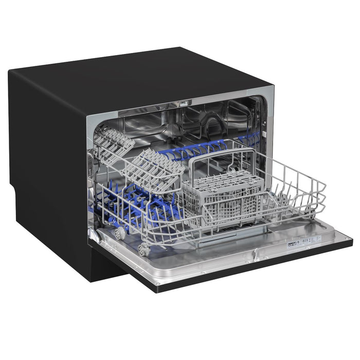 Baridi Tabletop Dishwasher 6 Place Settings 6.5L Capacity - Black DH85 Baridi - Town Tools 