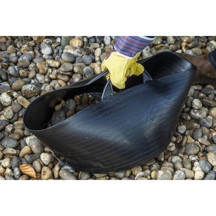 Sealey Heavy-Duty Flexi Tub 30L Black SFT30 Sealey - Town Tools 