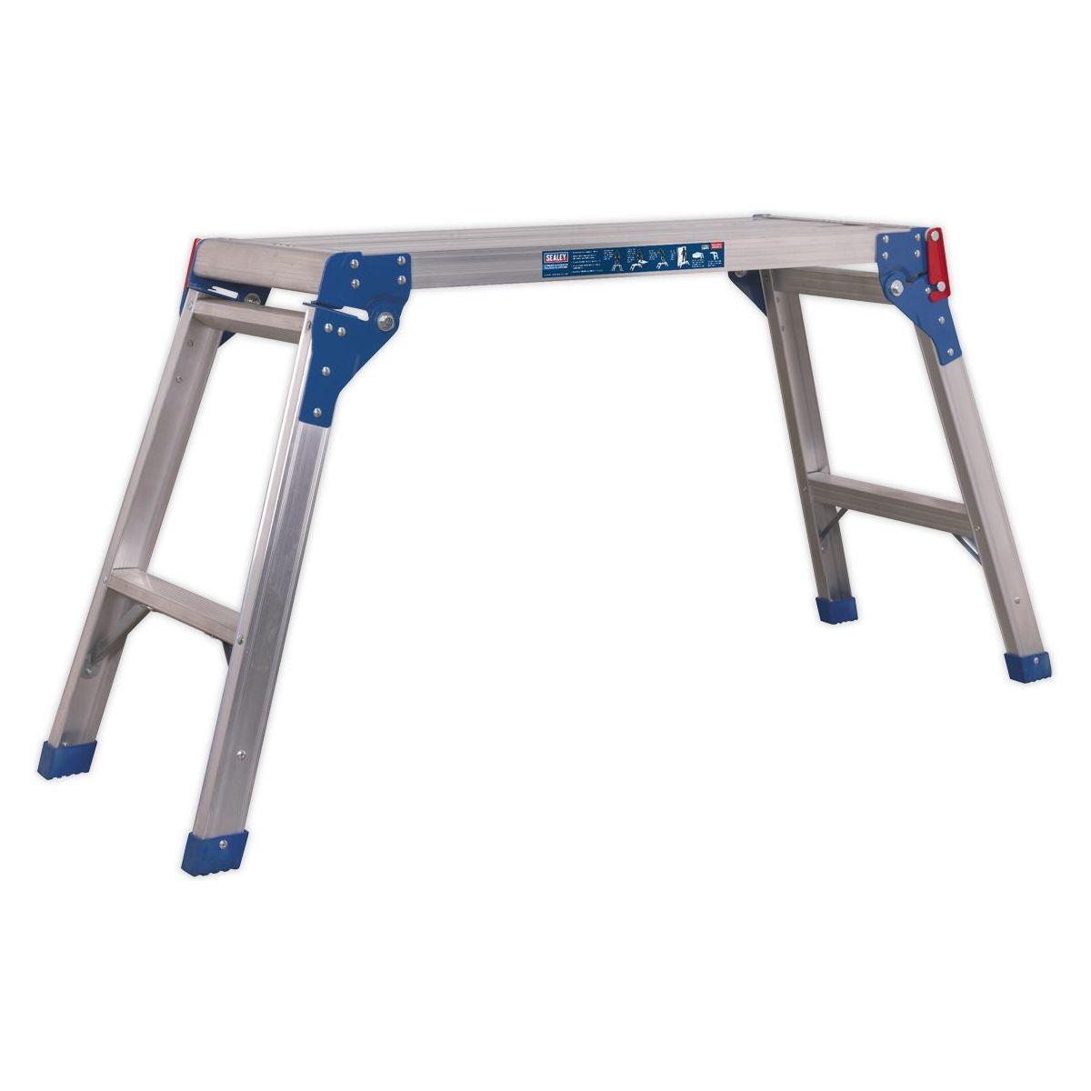 Sealey Aluminium Folding Platform 2-Tread EN 131 APS2E Sealey - Town Tools 