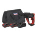 Sealey Cordless Rotary Hammer Drill Kit 20V SV20 Series SDS Plus 2 Batteries Sealey - Town Tools 