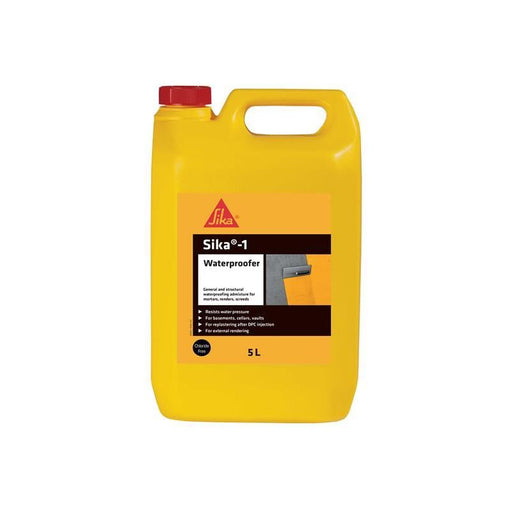 Everbuild Sika Sika-1 Waterproofer 5 litre Everbuild Sika - Town Tools
