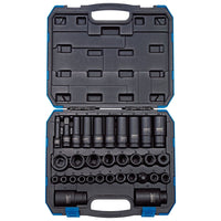 Draper Impact Socket Set, 3/8" & 1/2" Sq. Dr. (32 Piece) 83098