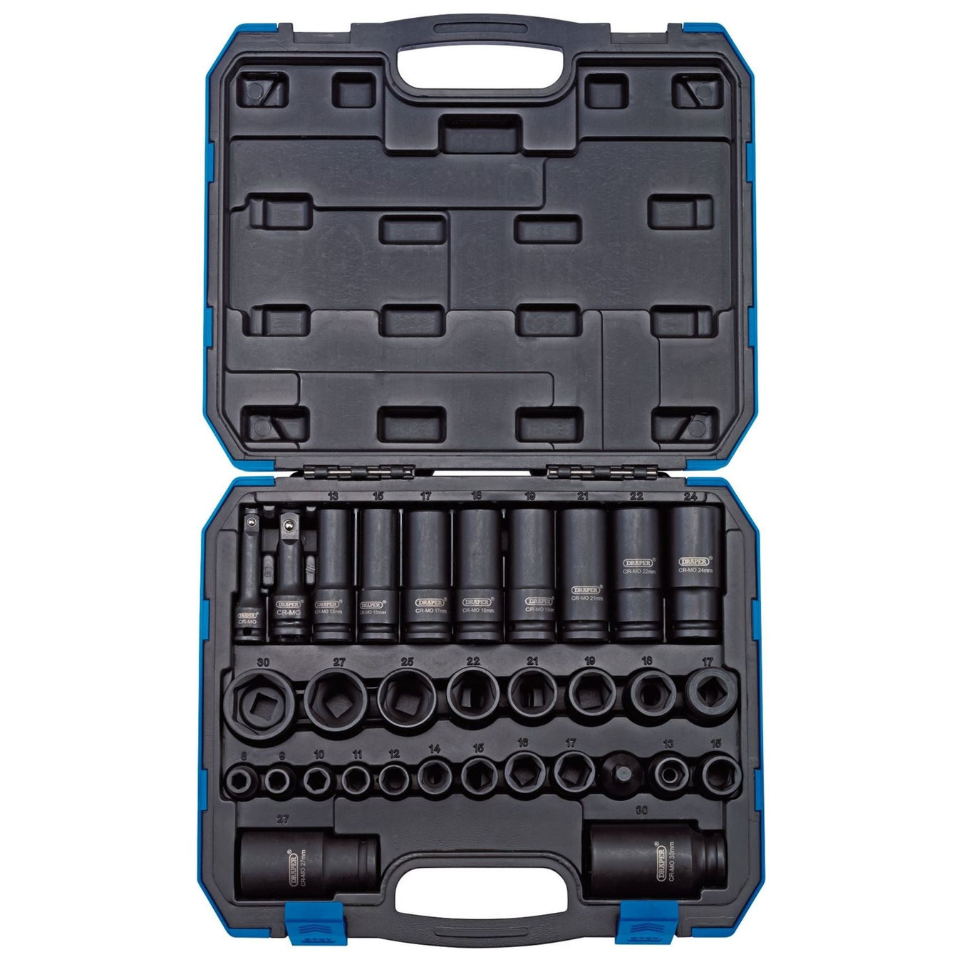 Draper Impact Socket Set, 3/8" & 1/2" Sq. Dr. (32 Piece) 83098 Draper - Town Tools 