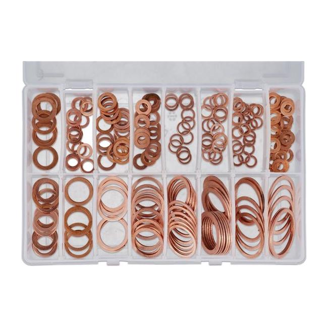 Connect Assorted Copper Sealing Washers Imperial Box 225pc 31870 Tool Connection - Town Tools 