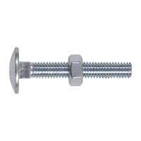 Sealey Coach Bolt & Nut DON 603 M6 x 40mm Zinc Pack of 100 CBN640
