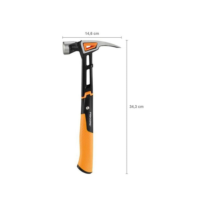Fiskars IsoCore General Use Hammer 570g (20oz) Fiskars - Town Tools