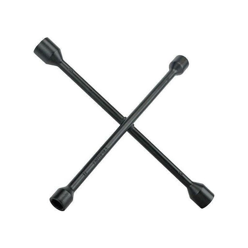 Faithfull 4-Way Wheel Brace Black Powder Coated 14in Faithfull - Town Tools