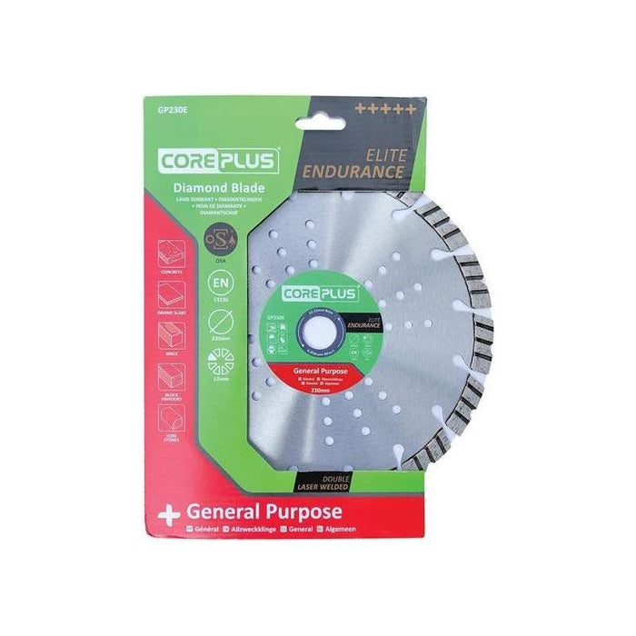 Coreplus GP230E Elite General-Purpose Diamond Blade 230mm CorePlus - Town Tools