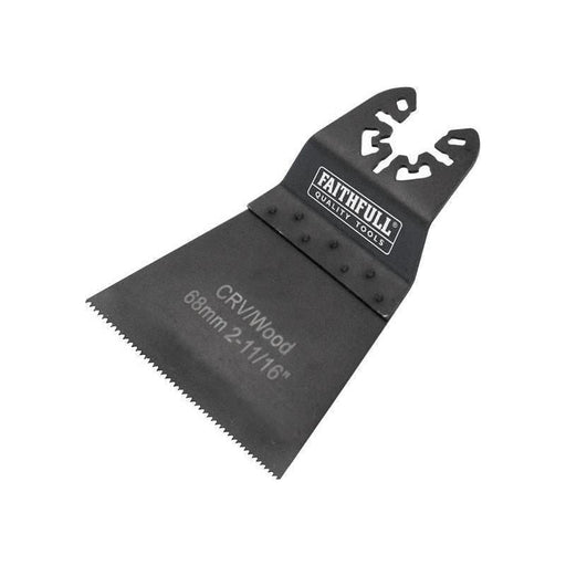 Faithfull Multi-Function Tool CrV Flush Cut Wood Blade Side Set 68mm Faithfull - Town Tools
