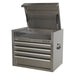 Sealey Topchest 4 Drawer 675mm Stainless Steel Heavy-Duty PTB66004SS Sealey - Town Tools 