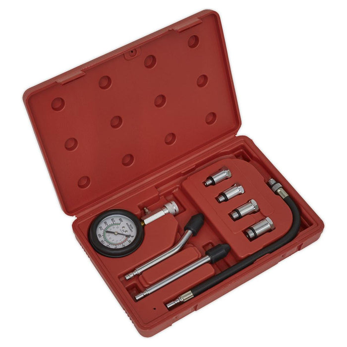 Sealey Petrol Engine Compression Test Kit 8pc CT955 Sealey - Town Tools 