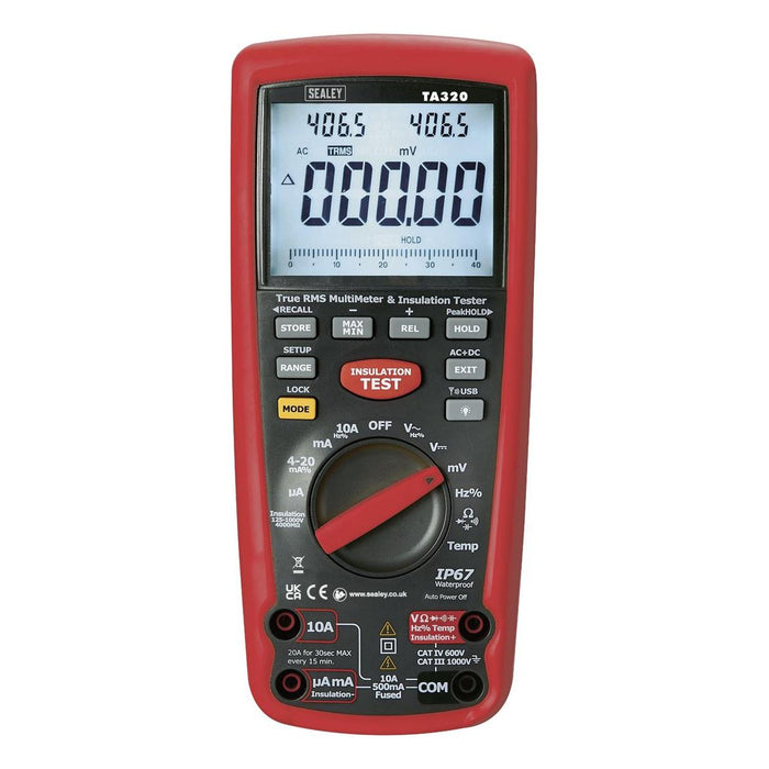 Sealey Digital Automotive Analyser/Insulation Tester Hybrid Vehicles TA320 Sealey - Town Tools 