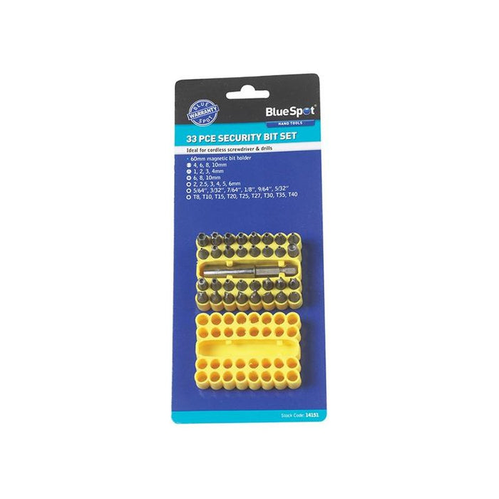Bluespot Tools Security Bit Set, 33 Piece BlueSpot Tools - Town Tools