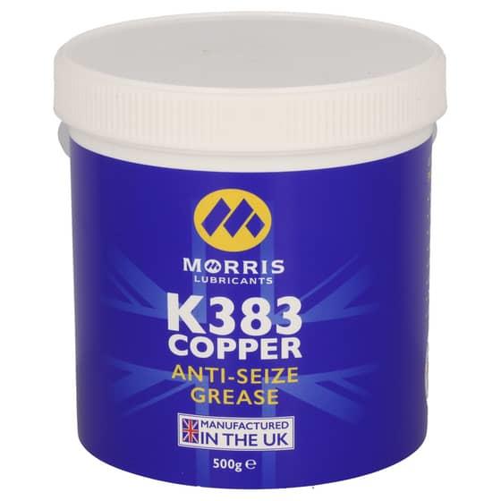 6x Morris K383 Copper Grease Anti Seize Copaslip High Temperature Compound 500g Tub