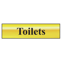 Scan Toilets - Polished Brass Effect 200 x 50mm