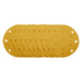Gold Sanding Discs with Hook & Loop, 150mm, 320 Grit, 15 Dust Extraction Holes (Pack of 10) Draper - Town Tools