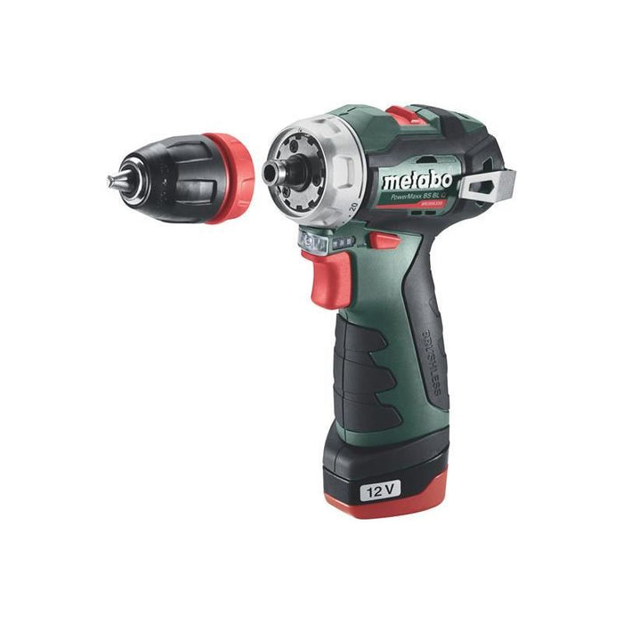 Metabo PowerMaxx BS BL Q Brushless Drill/Screwdriver 12V 2 x 2.0Ah Li-ion Metabo - Town Tools