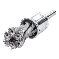 Lessmann Knot End Brush with Shank 29mm, 0.35 Steel Wire