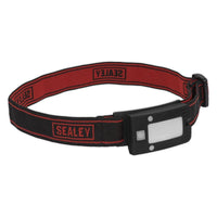 Sealey Rechargeable Head Torch 2W COB LED Auto-Sensor Black LED360HT