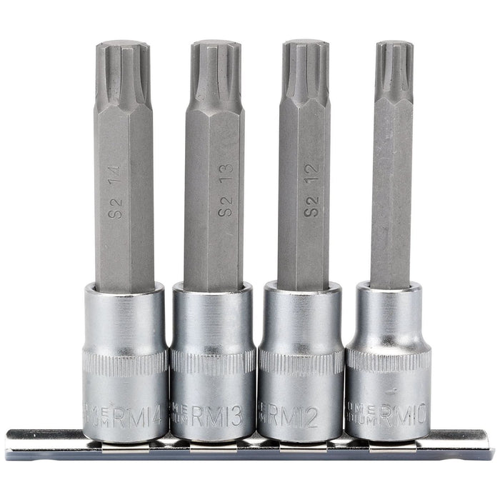 Draper Ribe Socket Bit Set, 1/2" Sq. Dr. (4 Piece) 16345 Draper - Town Tools 