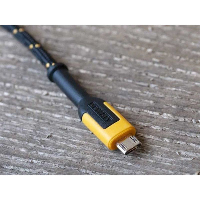 Dewalt Telecoms USB A to USB-Micro Reinforced Charging Cable 1.8m (6ft) DEWALT Telecoms - Town Tools