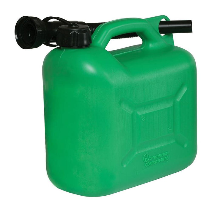 Silverline Plastic Fuel Can 5Ltr Green Silverline - Town Tools 