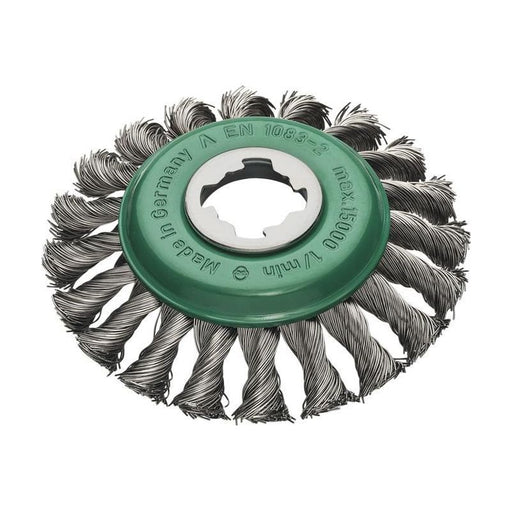 Lessmann X-Lock Stainless Steel Knot Bevel Brush 115mm Non Spark Lessmann - Town Tools