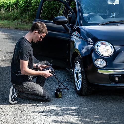 Maypole Emergency Car Flat Tyre Puncture Repair Kit (Analogue) Compressor & Sealant