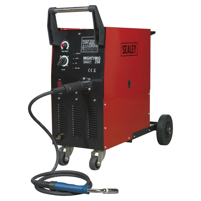 Sealey Professional Gas/No-Gas MIG Welder 250A with Euro Torch MIGHTYMIG250 Sealey - Town Tools 