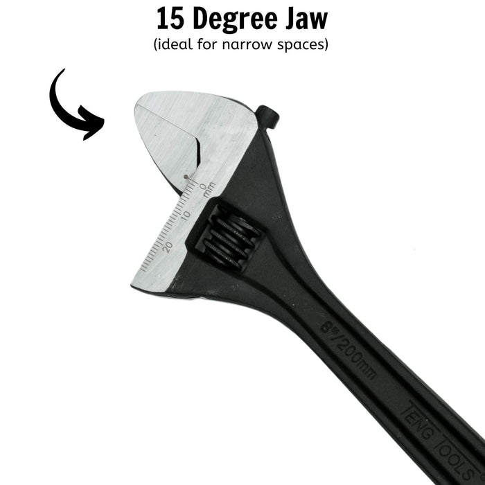 Teng Tools Adjustable Wrench 200mm Teng Tools - Town Tools 