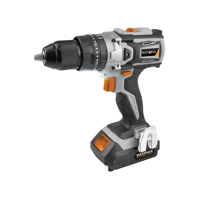 Batavia MAXXPACK Brushless Combi Drill 18V 1 x 2.0Ah Li-ion Batavia - Town Tools