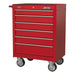 Sealey Rollcab 6 Drawer with Ball-Bearing Slides Red AP226 Sealey - Town Tools 