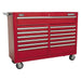 Sealey Rollcab 13 Drawer with Ball-Bearing Slides Red AP5213T Sealey - Town Tools 