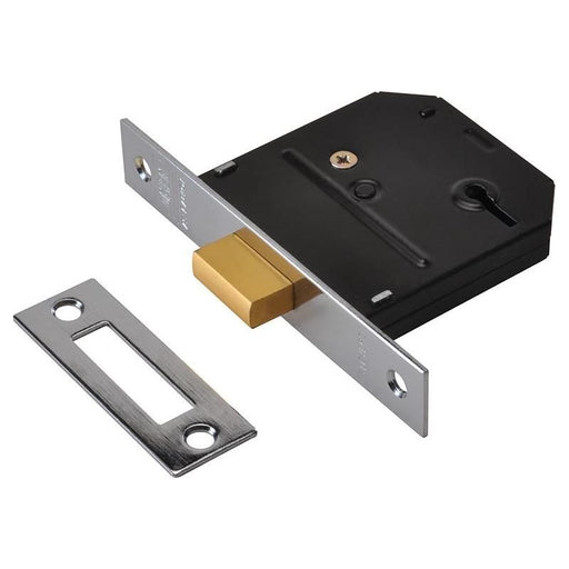 Union ES-DL Essentials 3 Lever Mortice Deadlock Chrome 79mm 3in Visi UNION - Town Tools