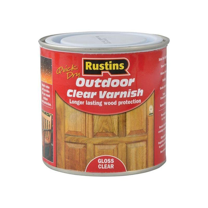 Rustins Exterior Varnish Clear Gloss 250ml Rustins - Town Tools