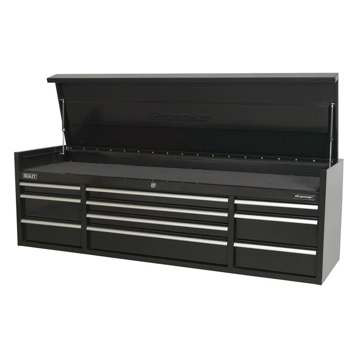 Sealey Topchest 10 Drawer 1830mm Heavy-Duty Black PTB181510 Sealey - Town Tools 