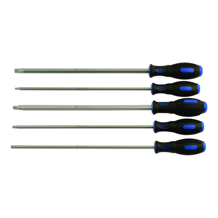 Laser Extra Long Spline Screwdriver Set 5pc 5743